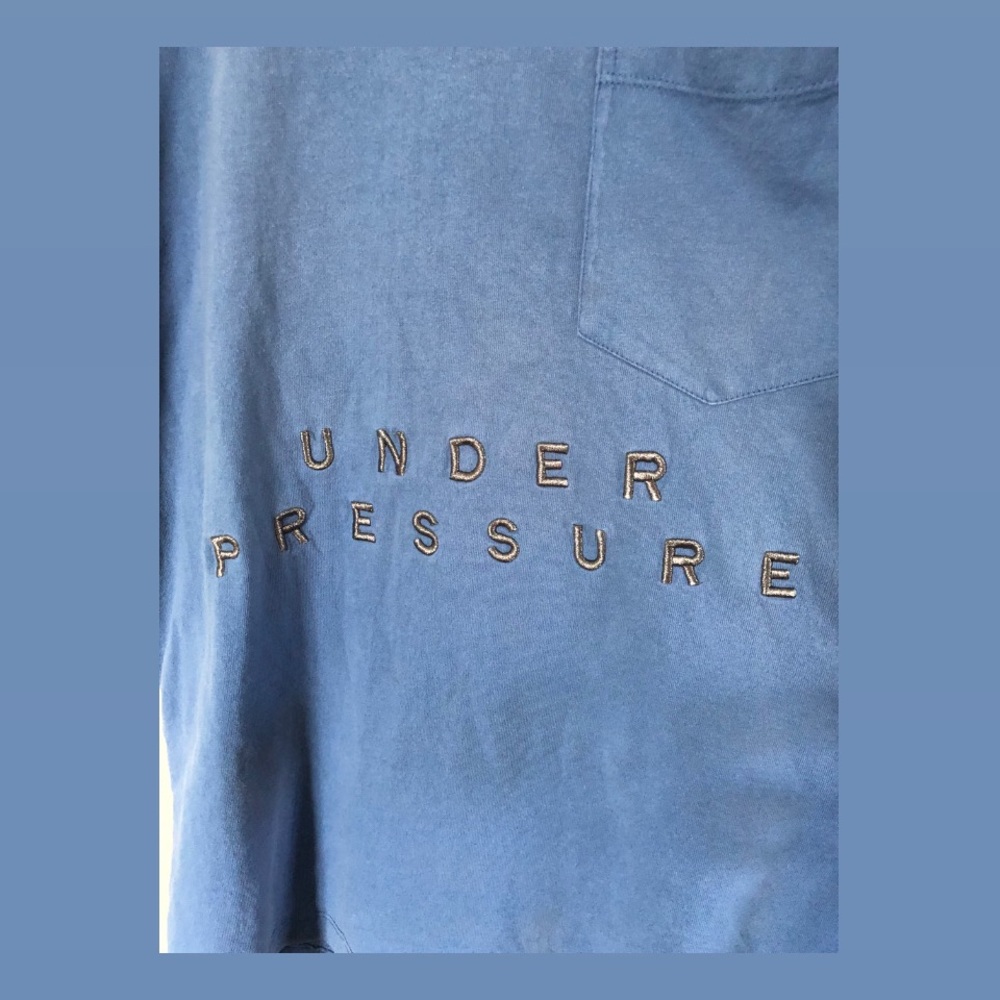 Blue 1 of 1 Embroidered ‘Under Pressure’ T-Shirt